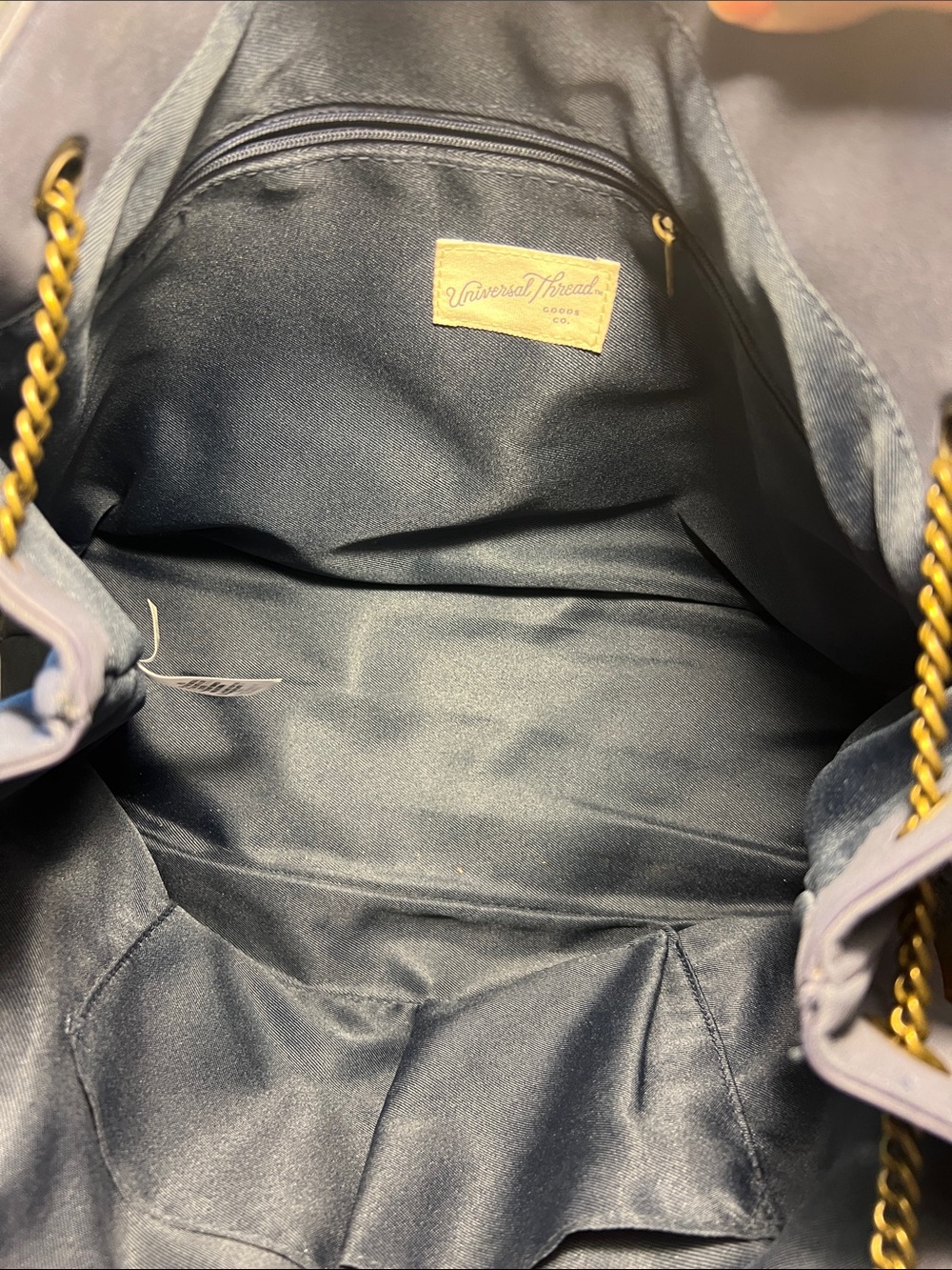 Universal Thread Navy Chain-Handle Tote - Picture 9 of 11